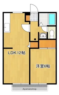 ハイツ山田 C棟【202号号室】の間取り