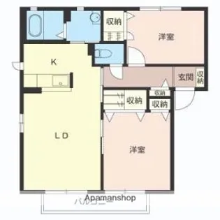 グランシード大間B棟【101号号室】の間取り