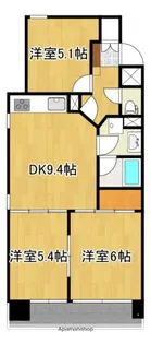 パークイズミ【501号号室】の間取り
