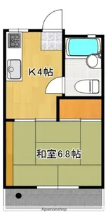 三星アパート【302号号室】の間取り
