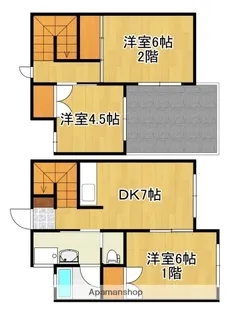 山梨県甲府市城東4丁目【タウンハウス】の間取り