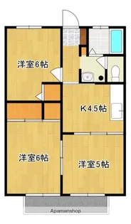 フレグランスK【103号号室】の間取り