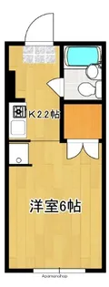 サンファスト甲府【110号号室】の間取り