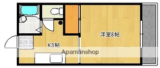レジデンス甲斐【102号号室】の間取り