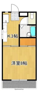 ビラージュ成島【101号号室】の間取り