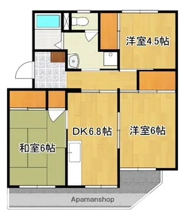 コーポ笹本【301号号室】の間取り