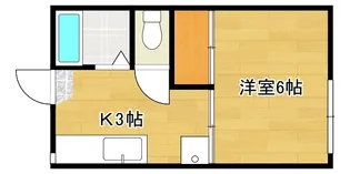コーポタンザワB棟【103号号室】の間取り