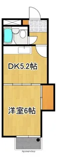 メゾンみさき【203号号室】の間取り