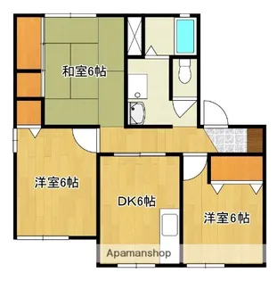 アネスタ21 B棟【102号号室】の間取り