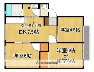 ラ・ポールワタナベC棟【202号号室】の間取り