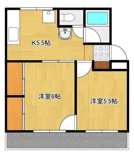 レジデンス山下【303号号室】の間取り