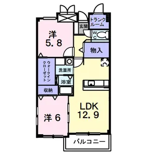 イーストガーデン【1階】の間取り