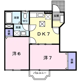 シークエストA【1階】の間取り