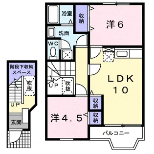 アイリス【2階】の間取り