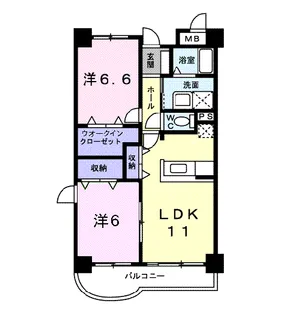 ラグジュアリー【3階】の間取り