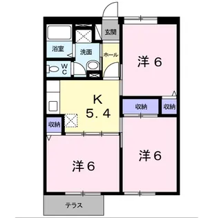 POP TOWNⅠ【101号室】の間取り