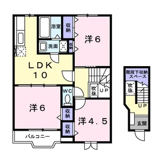 パルク ド ソレイユ【2階】の間取り