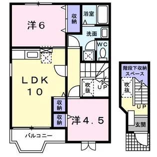MK堀之内【2階】の間取り