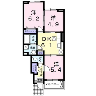 ヴィンヤード甲州【1階】の間取り