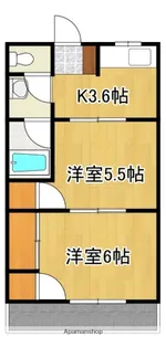 パールハイム末木 B棟【203号号室】の間取り