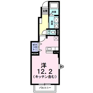フローラM B【1階】の間取り