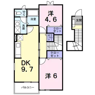 ファウンティン和泉【2階】の間取り