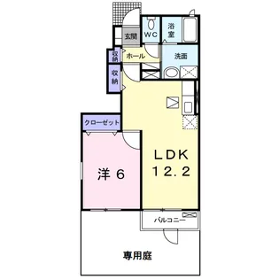 ファミーリァ城南【1階】の間取り