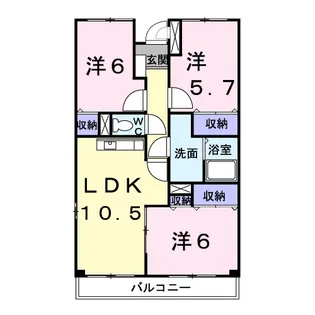エクセルB&F【2階】の間取り