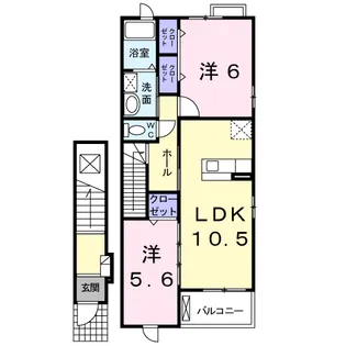 スターヴィレッジG【2階】の間取り