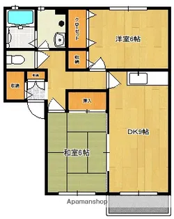 メープル白州 A棟【201号号室】の間取り