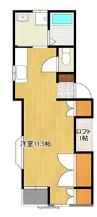 1Rの間取り画像