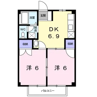 メゾンくぼた【2階】の間取り