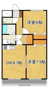 センチュリーマンションK【303号号室】の間取り