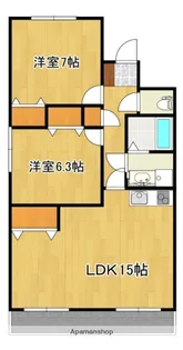 センチュリーマンションK【205号号室】の間取り