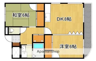 依田ハイツ D棟【203号号室】の間取り