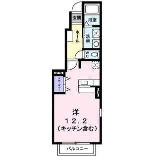 グランドゥールクールⅡ【101号室】の間取り