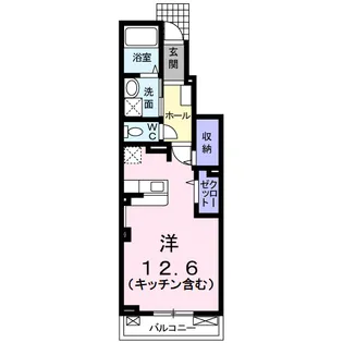 グランド オーシャン Ⅰ【102号室】の間取り