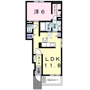 ネバーランド SⅡB【1階】の間取り