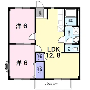 アーバンスクエアⅡ【2階】の間取り