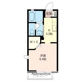 シャーメゾンハート【101号号室】の間取り