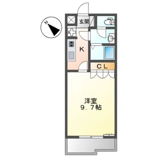 メーテル【1階】の間取り