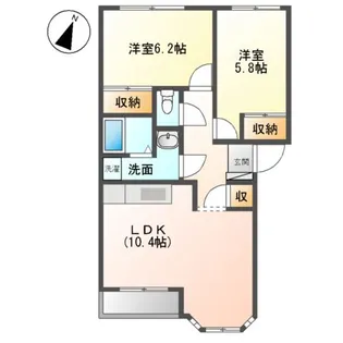 YKレジデンス【2階】の間取り