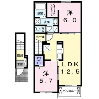 アビエンテ【2階】の間取り
