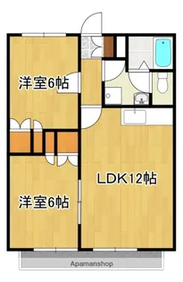 クリークハイツB棟【203号号室】の間取り