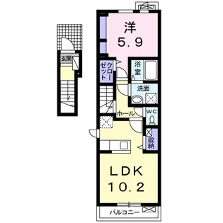 グラン シャリオ Ⅰ【2階】の間取り