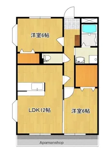 メゾンヴェルデュール【101号号室】の間取り