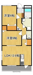 プリモルーチェ【203号号室】の間取り