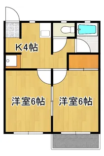 グリーンハウス【205号号室】の間取り