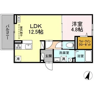 メゾンラフィ—ネ【201号室】の間取り