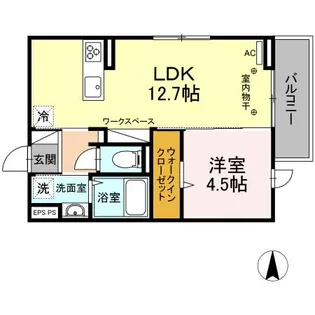 コンフォート西条【2階】の間取り